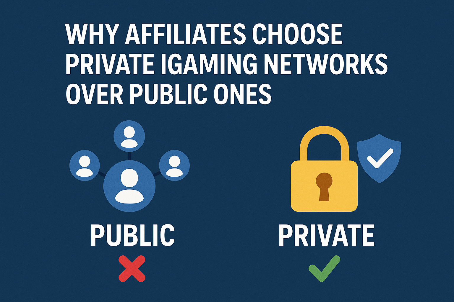 private vs public igaming affiliate networks