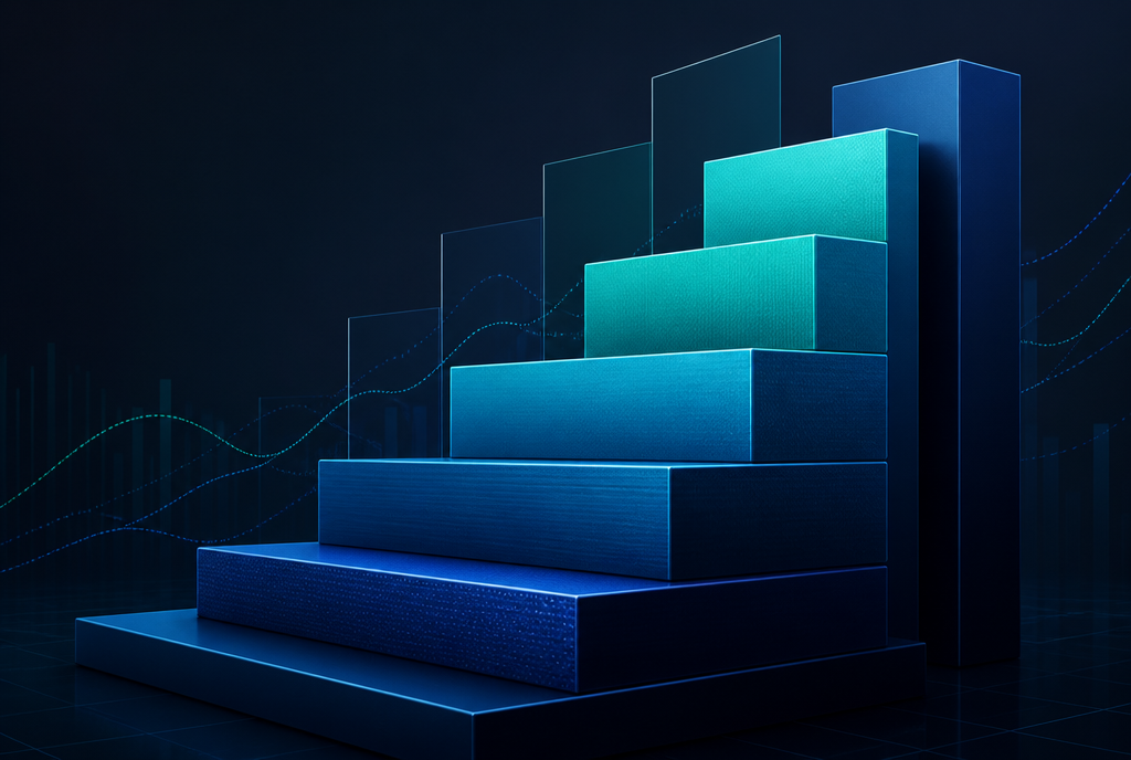 Abstract visual of tiered iGaming affiliate commission structures by market